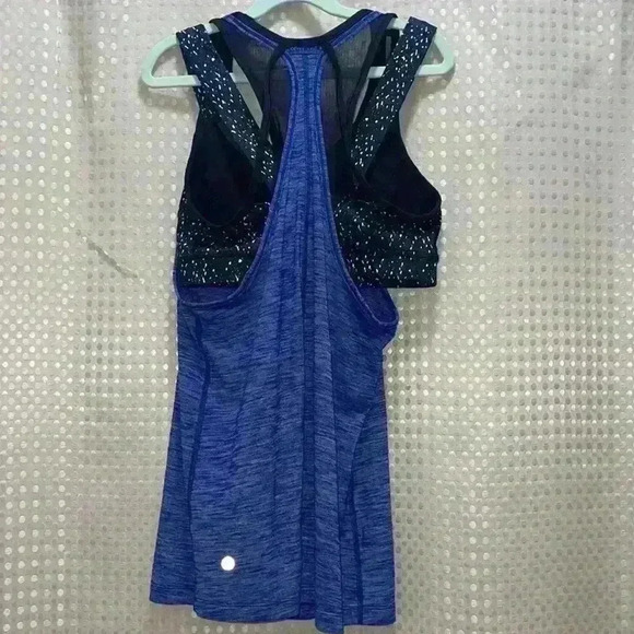 Lululemon Tough It Out Tank
Heathered Sapphire Blue/ButterflTexture Blck/White - Picture 9 of 13